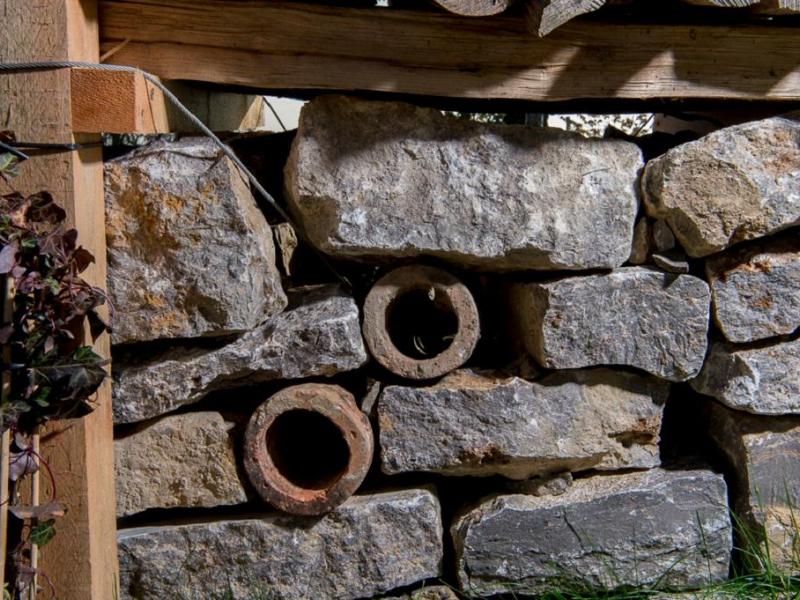 Baukonzept Bauelemente Trockensteinmauer